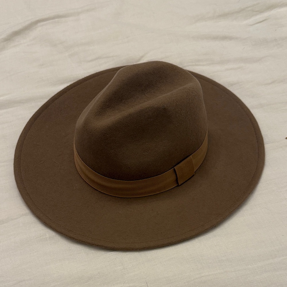 Wool Camel Fedora Hat